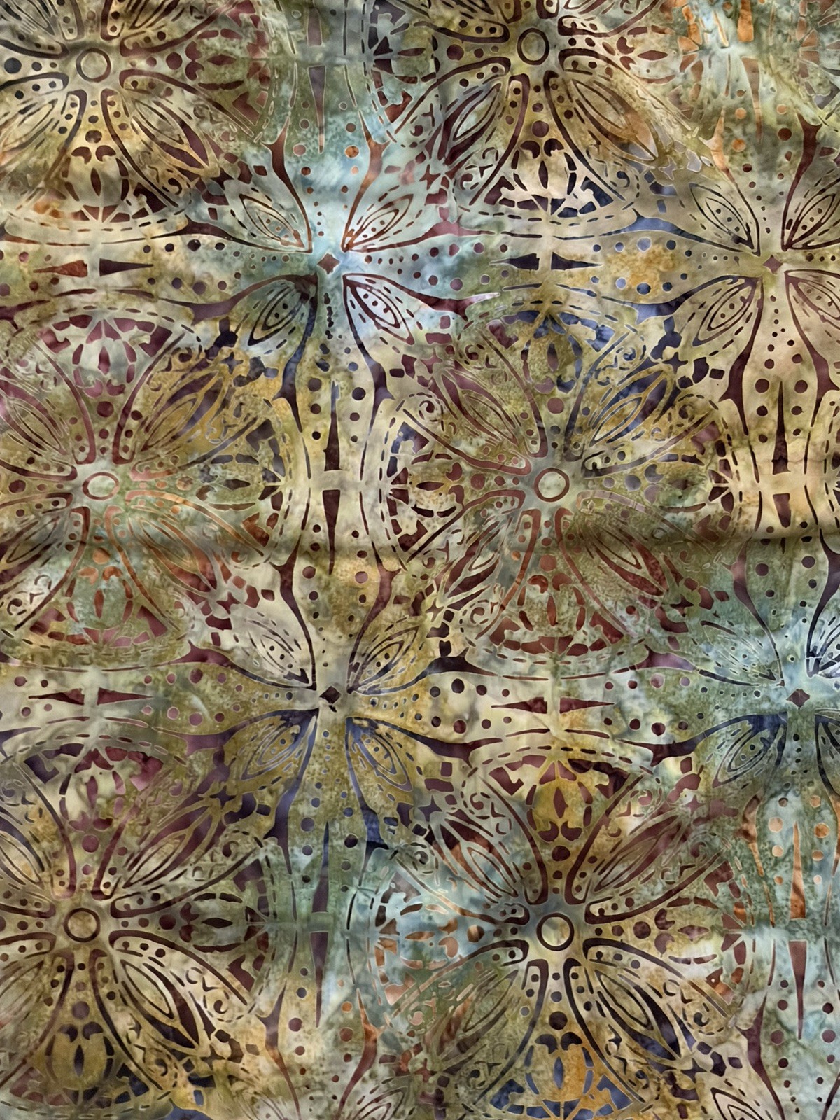 Fabric Curtain Panels. Set Of 2. Homemade. 43 inches x 23 inches