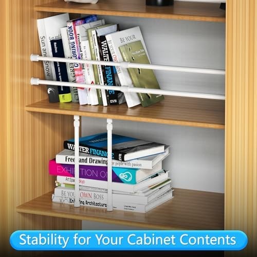RV & Camper Adjustable Tension Rods 12″-19.5″ – Essential Organizer Bars for Tra