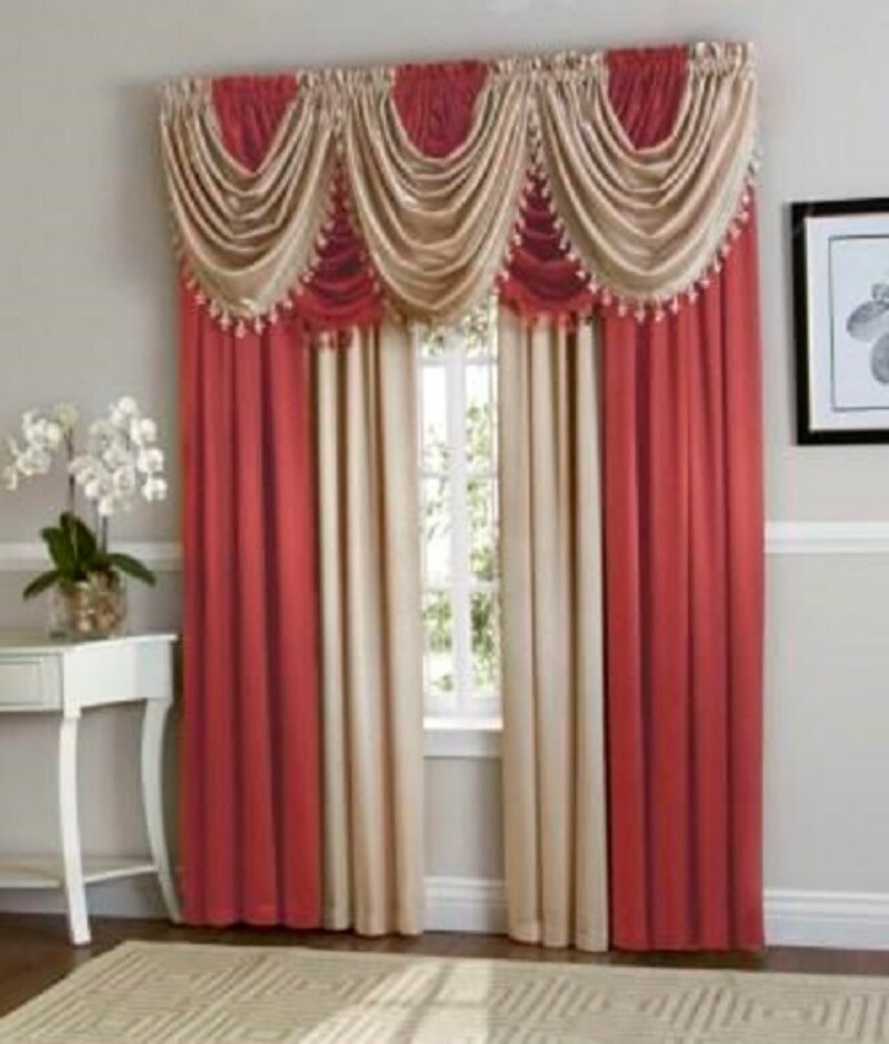 1PC HOLLYWOOD STYLE SOLID SILKY LINEN SEMI SHEER WINDOW CURTAIN PANEL VALANCE