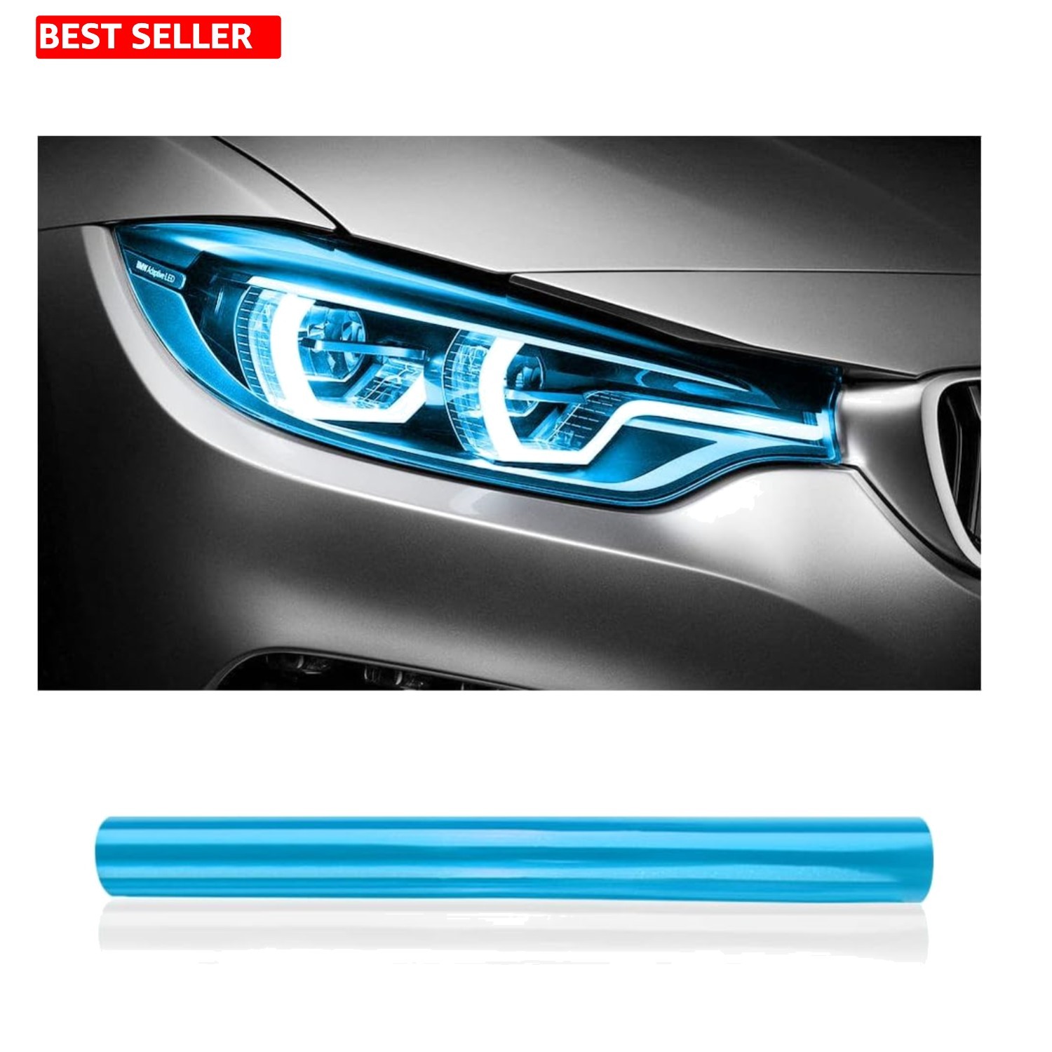 12×48 Inch Dark Blue Vinyl Tint Film – Protect & Decorate Your Lights