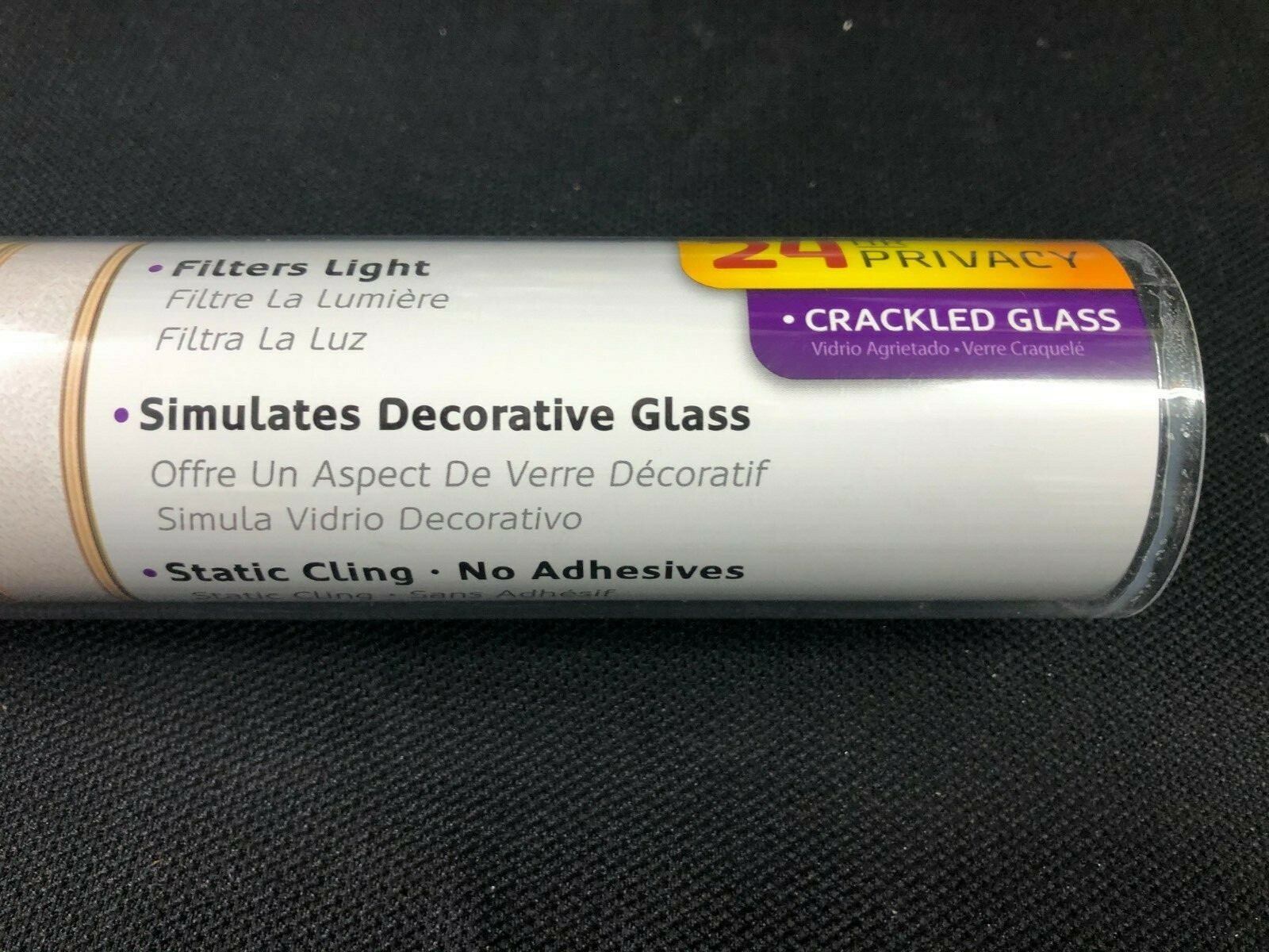 50181220 GILA Sidelight 12-in W x 6-1/2-ft L Frosted Crackled Glass Window Film