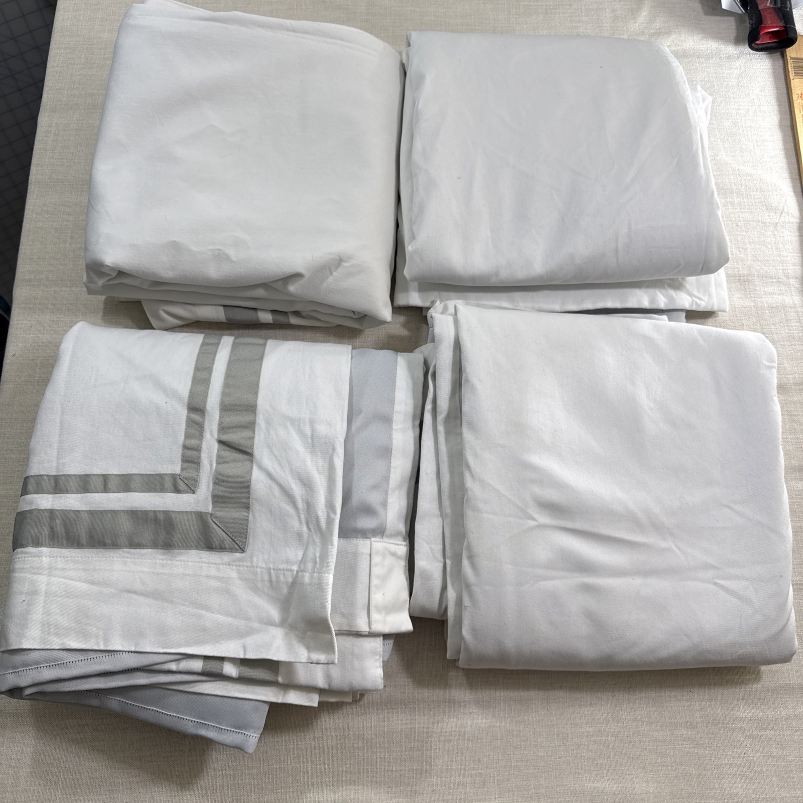 Pottery Barn Kids Cotton Blackout Curtains 44×96 x4 Minimalist Quiet Luxury