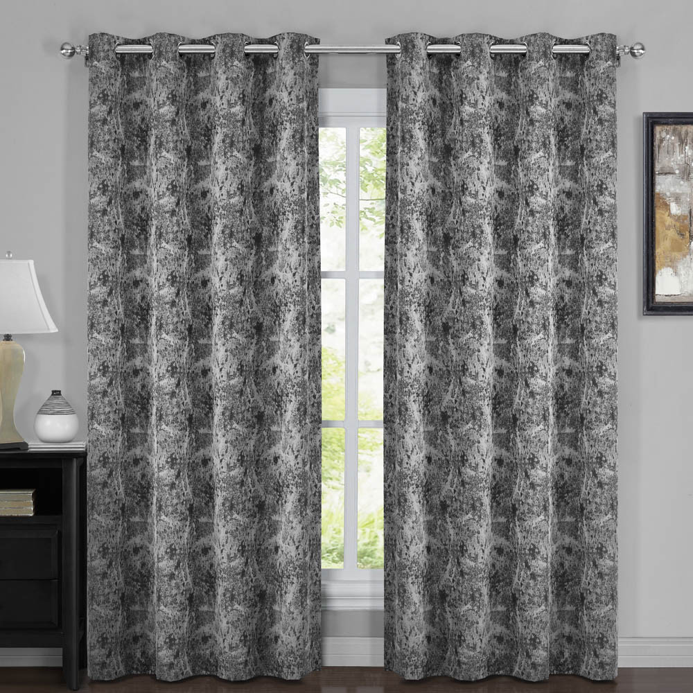 100% Blackout Curtain Bali – Modern Upscaled Wallpaper Abstract Theme (Set of 2)