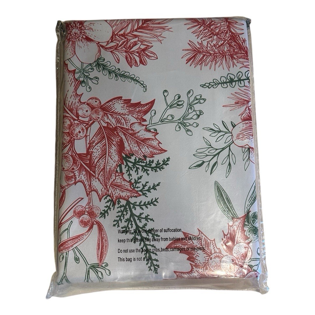H.VERSAILTEX Blackout 2 Panels Set Christmas Floral Print Curtain 52Wx63L NEW