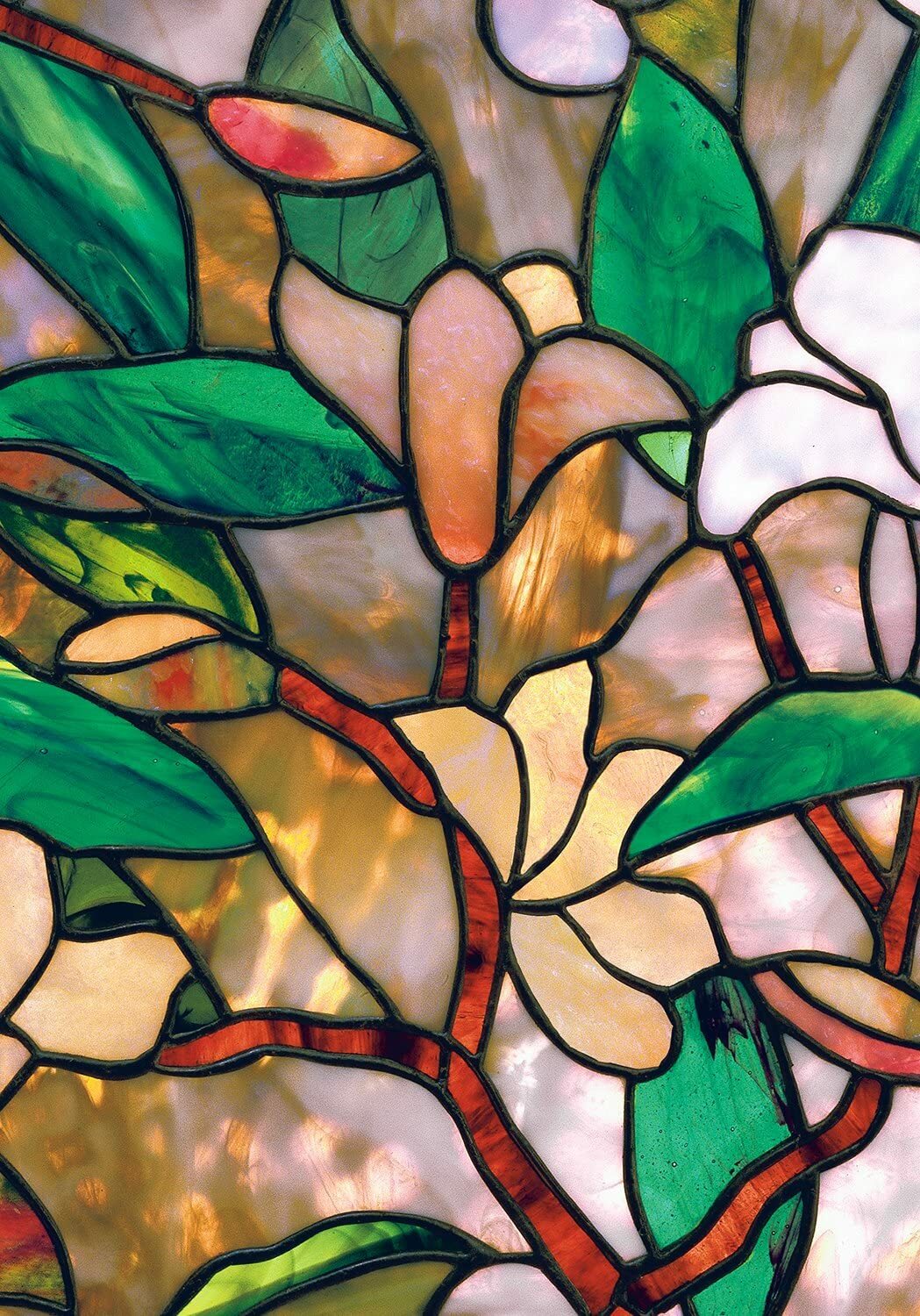 Decorative Privacy Window Film Stained Glass Static Cling No Non Adhesive Roll