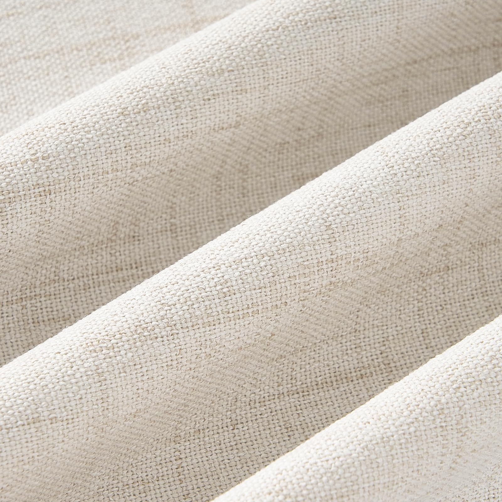 Pinch Pleated Linen Curtains Blackout 96 Inches Long 2 Panels Set for Living/…