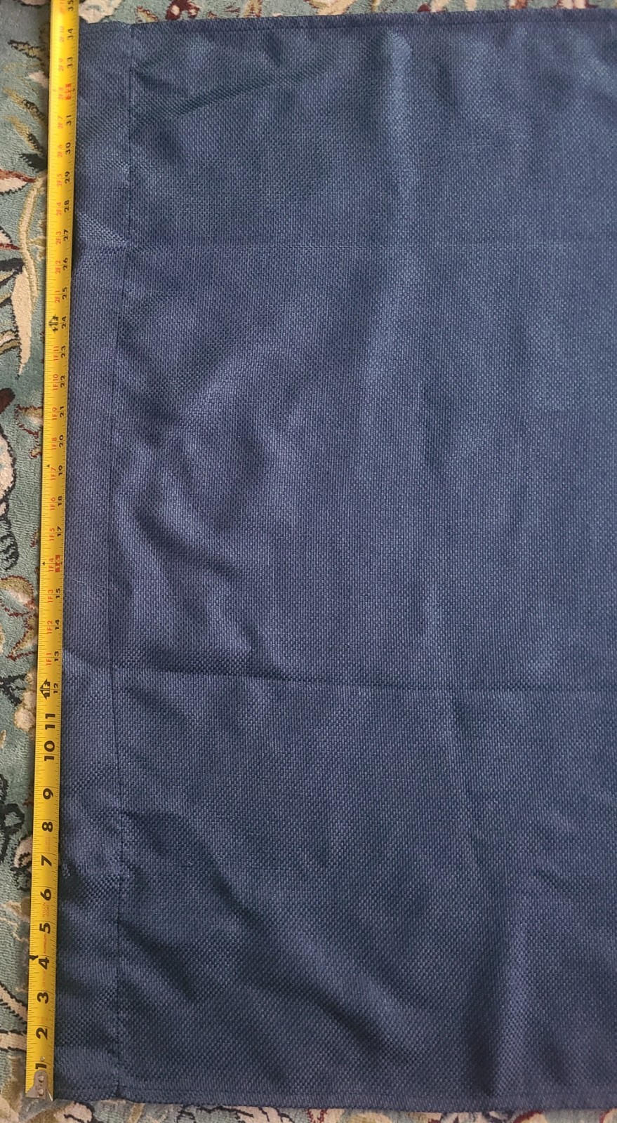 Dark Blue 100% Polyester Woven Temperature Control Curtains