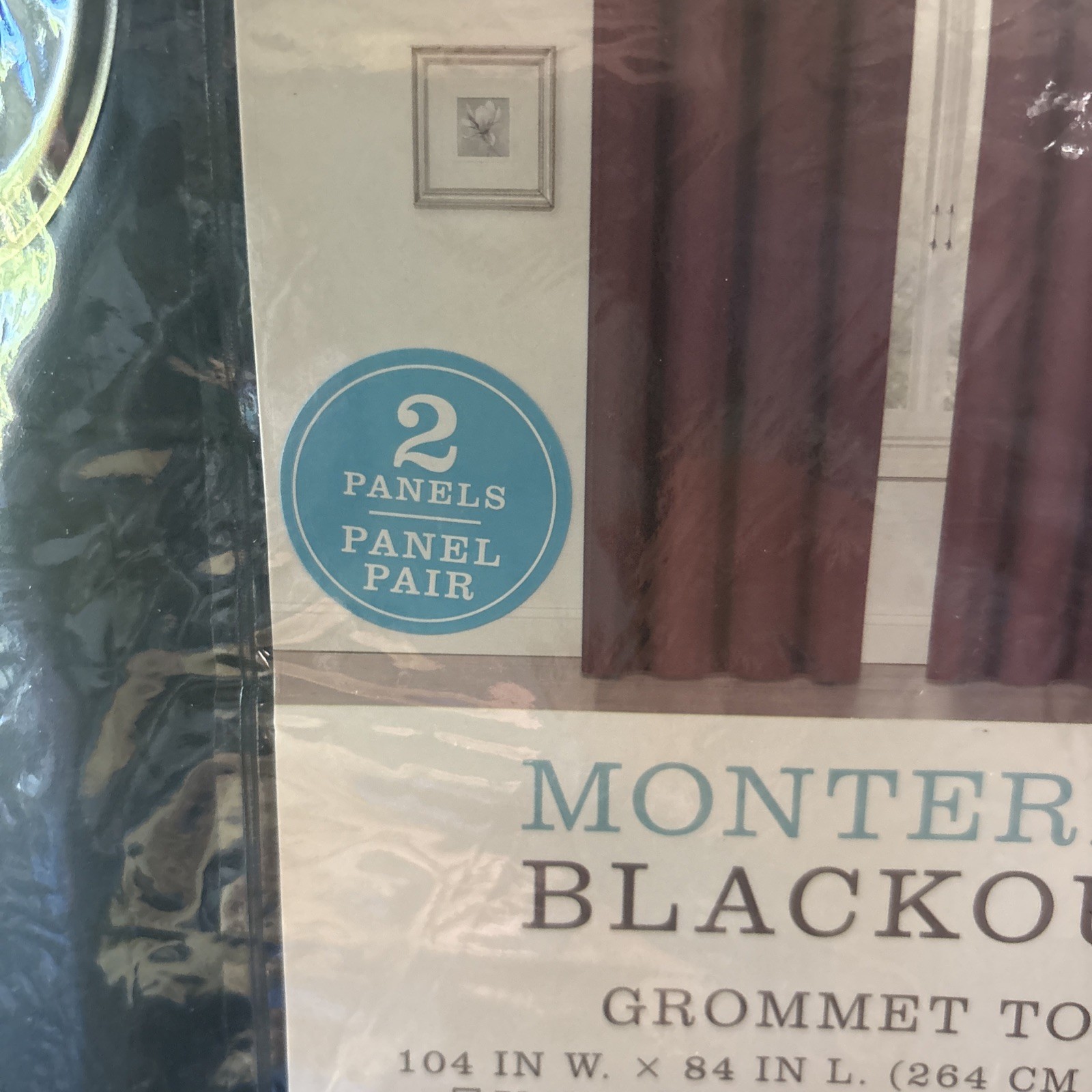 Monterey 2 Panel Navy Blackout Grommet Top 84″