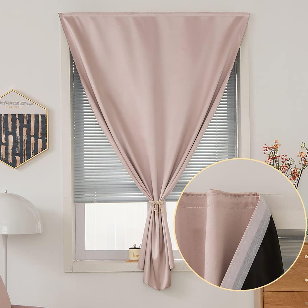 Autohesion Curtains for Windows,Bedroom Blackout Curtains for – Thermal Lnsul…