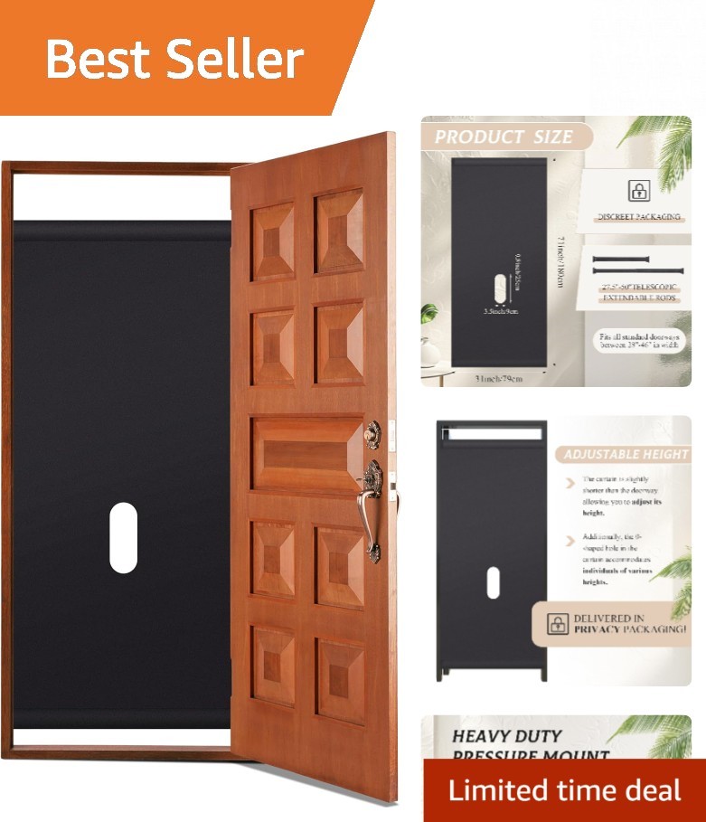 Intimate Glory Hole Wall Kit – Adjustable & Portable BDSM Toy 28-46” Black