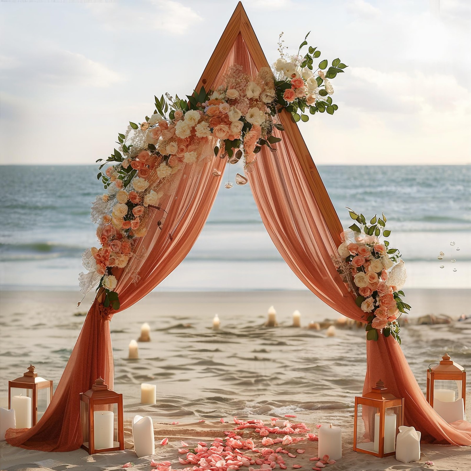 Terracotta Wedding Arch Draping Fabric 1 Panel 30” x 1 Panel,