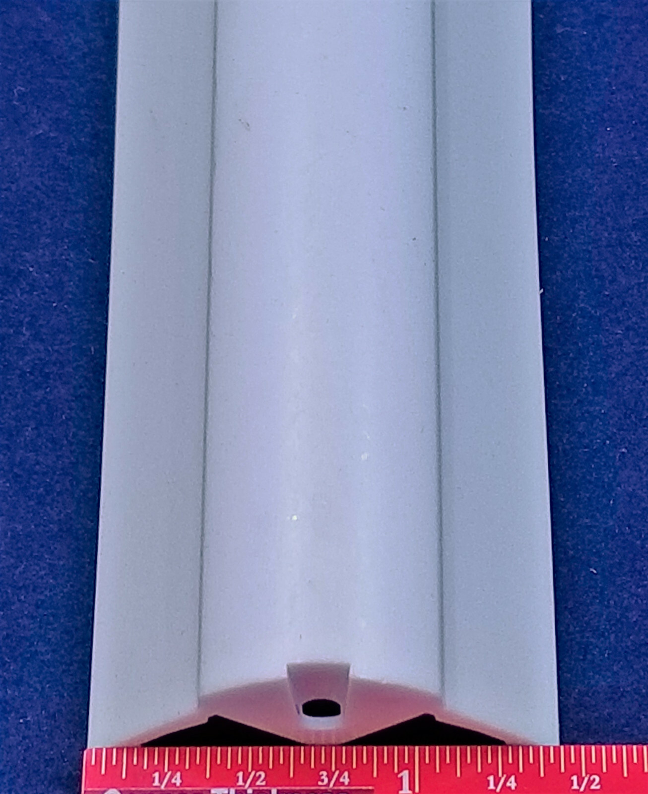 Set of White Valance Return Base Corners, 1/2″ Radius, 3-1/2″ Wide
