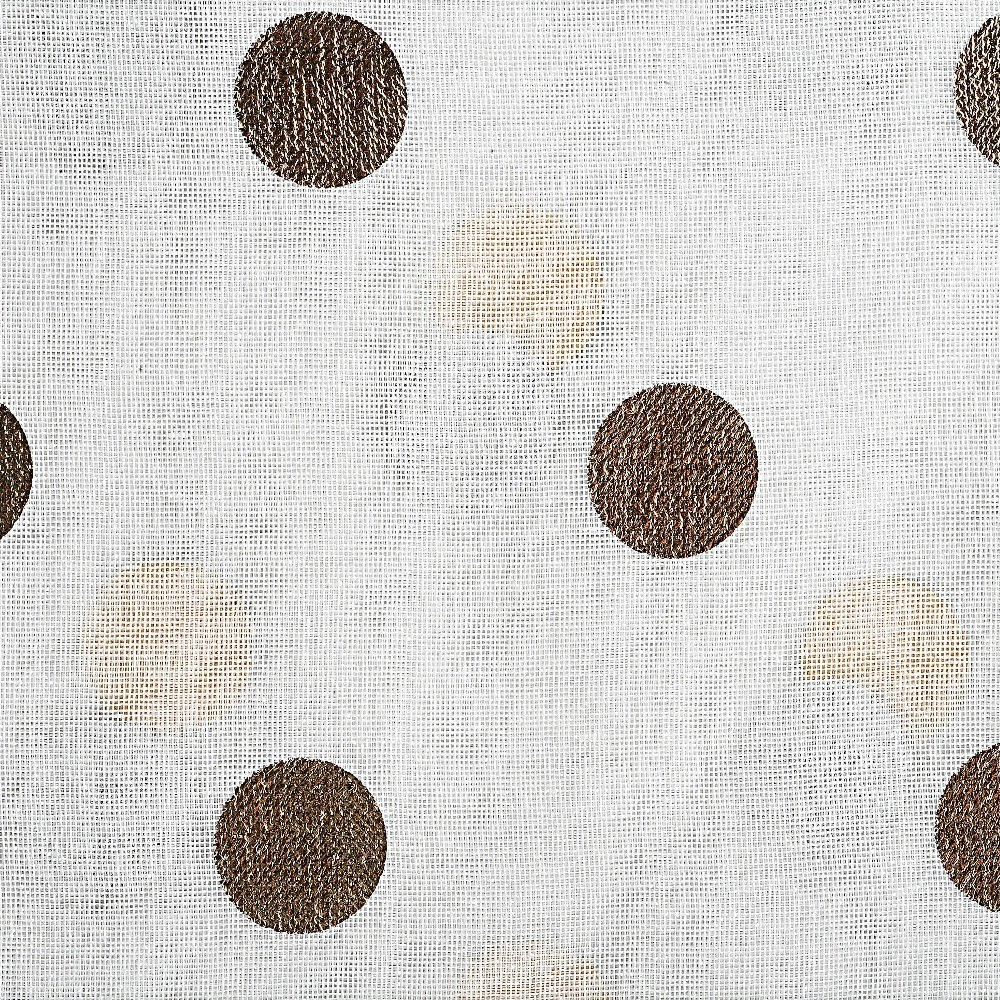 Gold Metallic Dot Single Curtain Panel Polyester Indoor Decorative Window