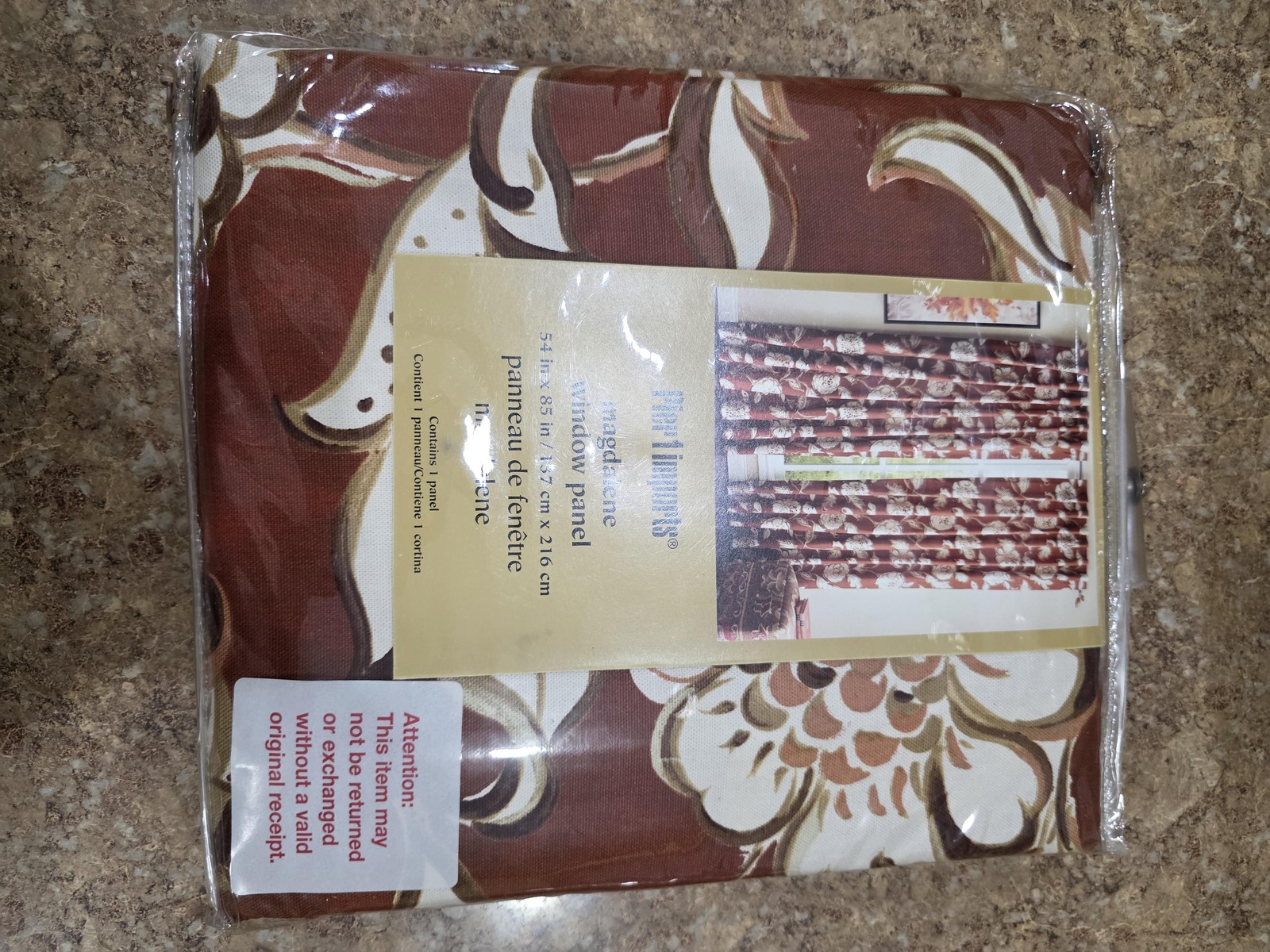 Pier 1 Imports Magdalene Window 2 Curtain Panels 54×85 Floral Cotton Grommet