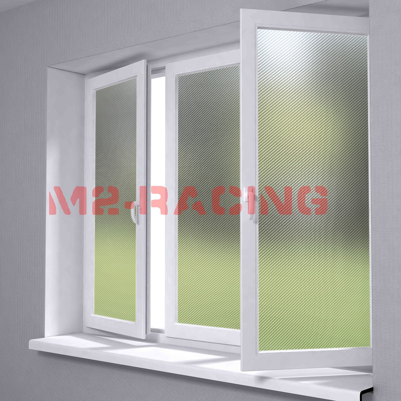 2pcs 4″x8″ Sample Carbon Fiber Frosted Glass Bathroom Window Security Privacy
