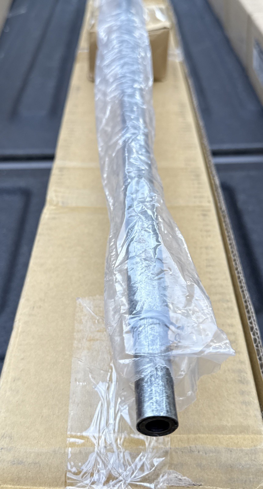 Pottery Barn Cast Iron Curtain Rod & Wall Bracket – Pewter – 48-88″ – .75″ – New