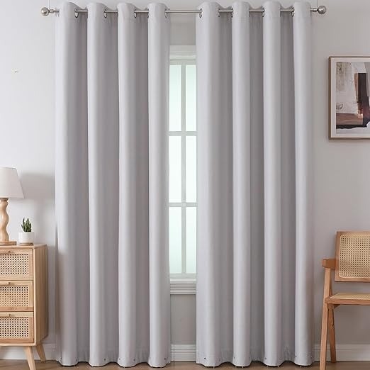 Airwill Professional Grade Blackout Curtains 99.99% Light Blocking Thermal