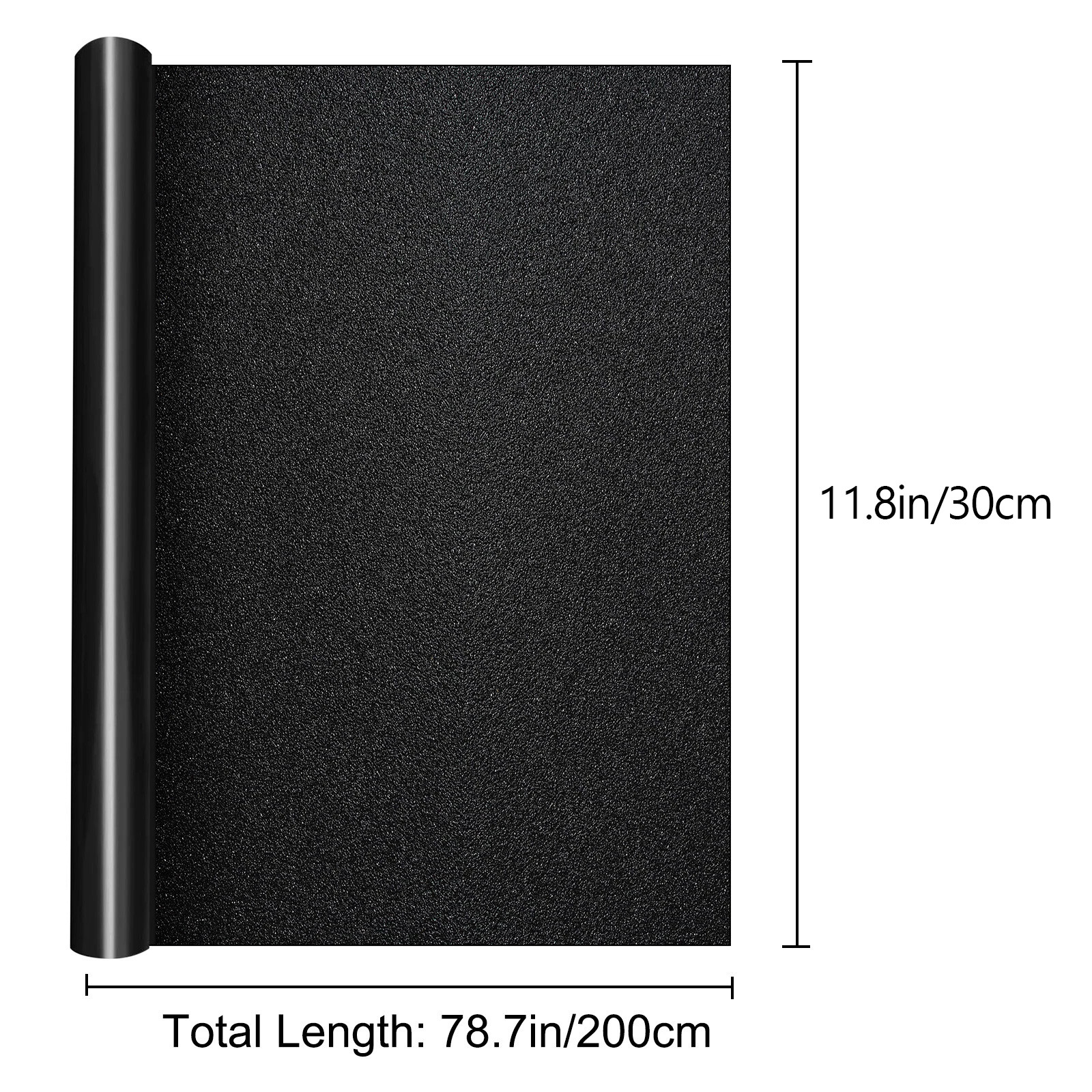 Blackout Privacy Window Film 100% Light Blocking Frosted Static Cling Cover