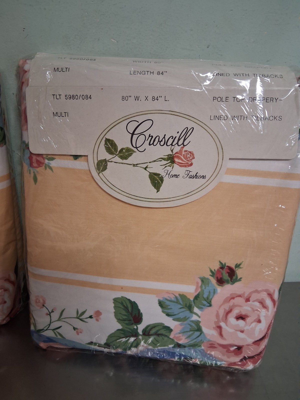 CROSCILL Princess Pair of Lined Rod Pocket Drapes-Beautiful 3 Pairs Available