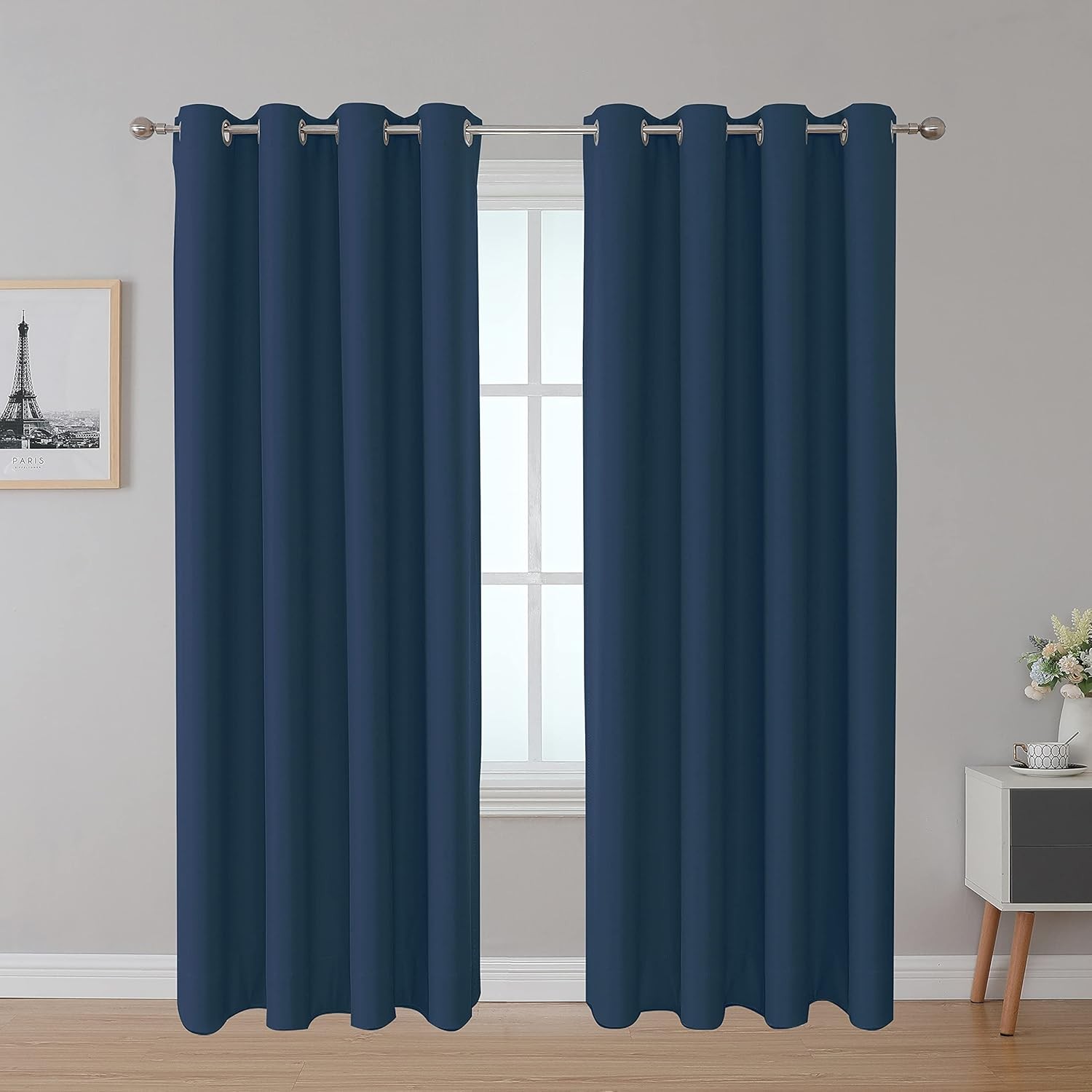 Fire Retardant Blackout Curtains, Grommet , NFPA 701 Certified Flame Resistant