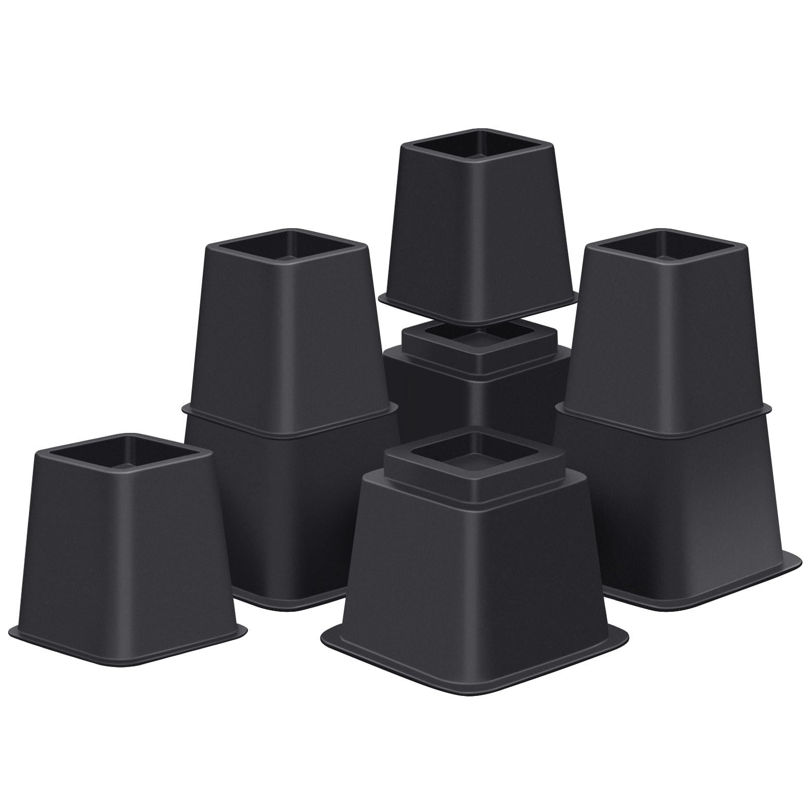 ANNKUT Bed Risers 8 inch Heavy Duty,Elevation in Heights 3, 5, 8 Inch，Adj