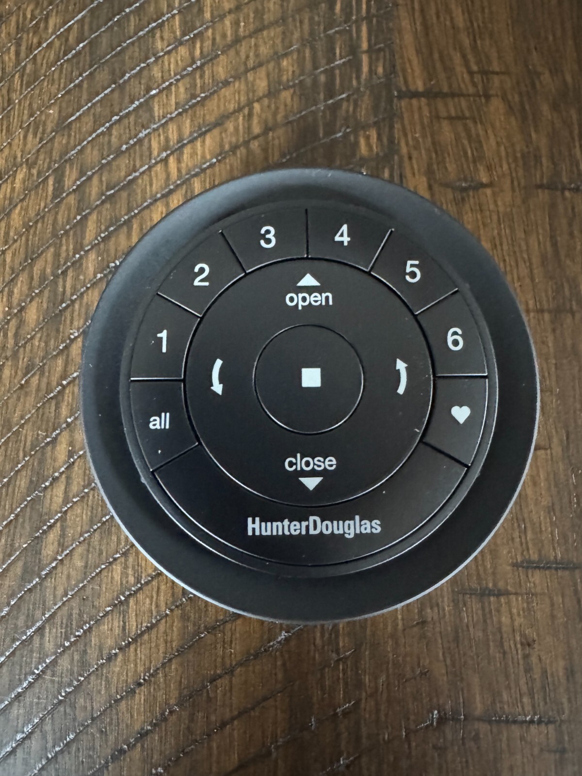 Hunter Douglas Gen 2 Black Wall mount remote control