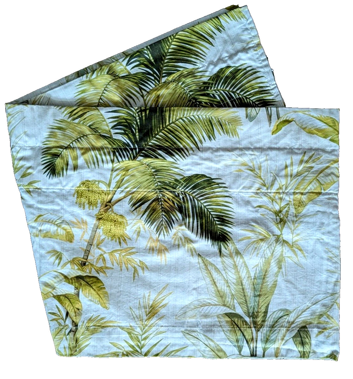 Tommy Bahama Home Valance Curtain 82″x18″ Palm Leaf Tropical Lined Rod Pocket