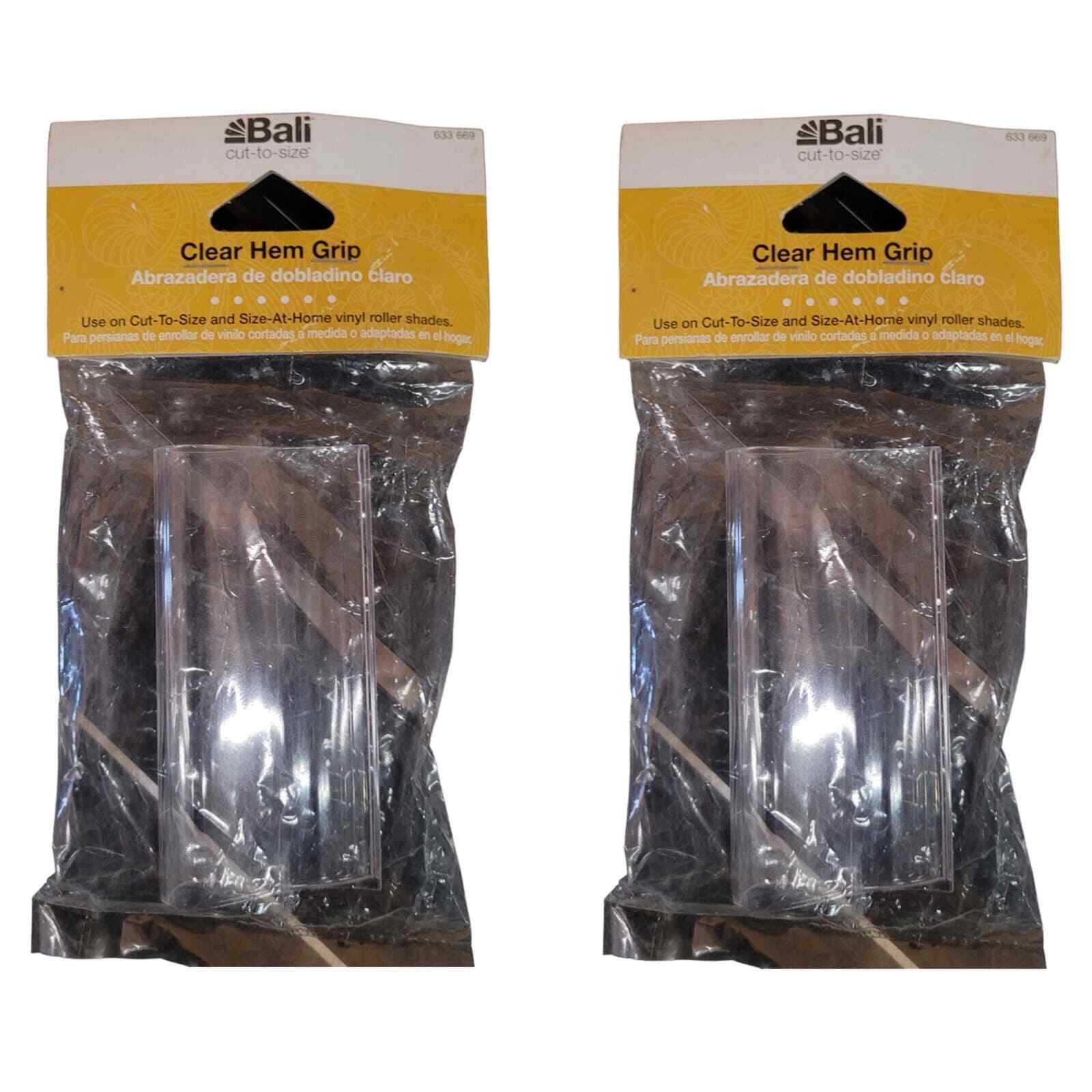 2 Bali Roller Shade Hem Grips, Clear + Free Shipping