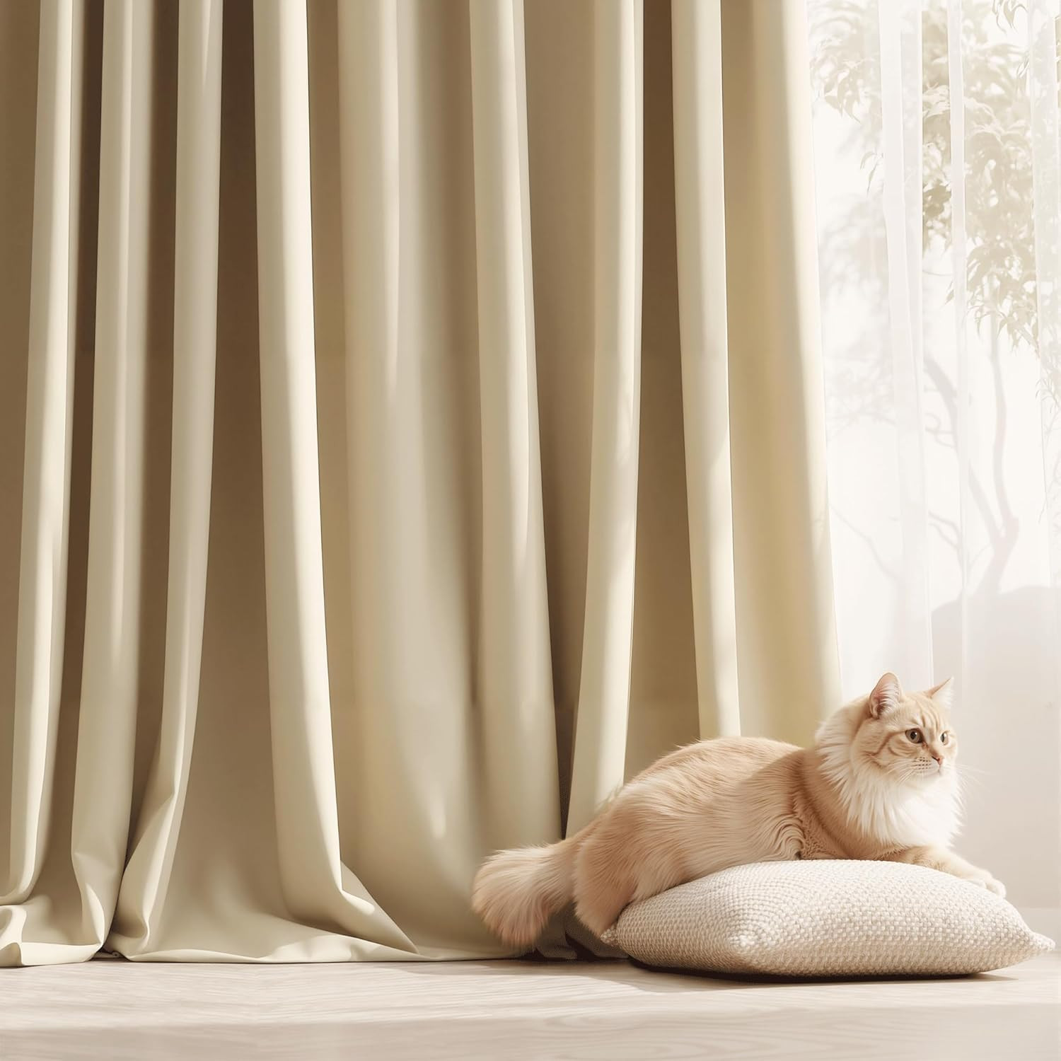 Outdoor Curtains Extra Long – Blackout Privacy Waterproof outside Curtains Block