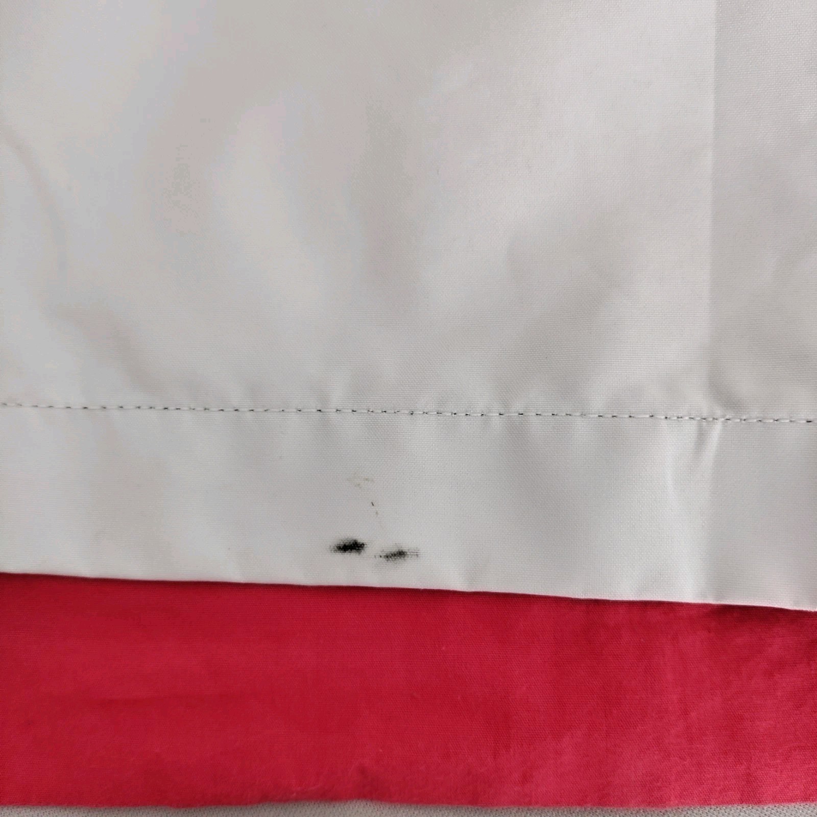 Red & White Cross Curtains 45×96″ Lined Heavyweight Blackout Drapes Dual Header