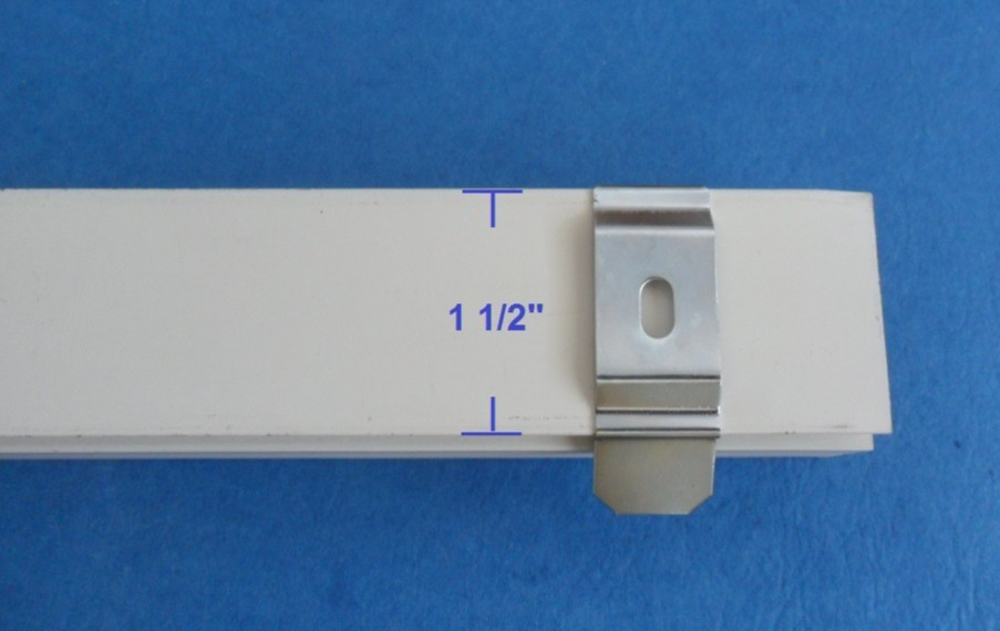 5 pcs Vertical Blinds C Clip Ceiling Mount Install Bracket For 1 1/2″ Rail