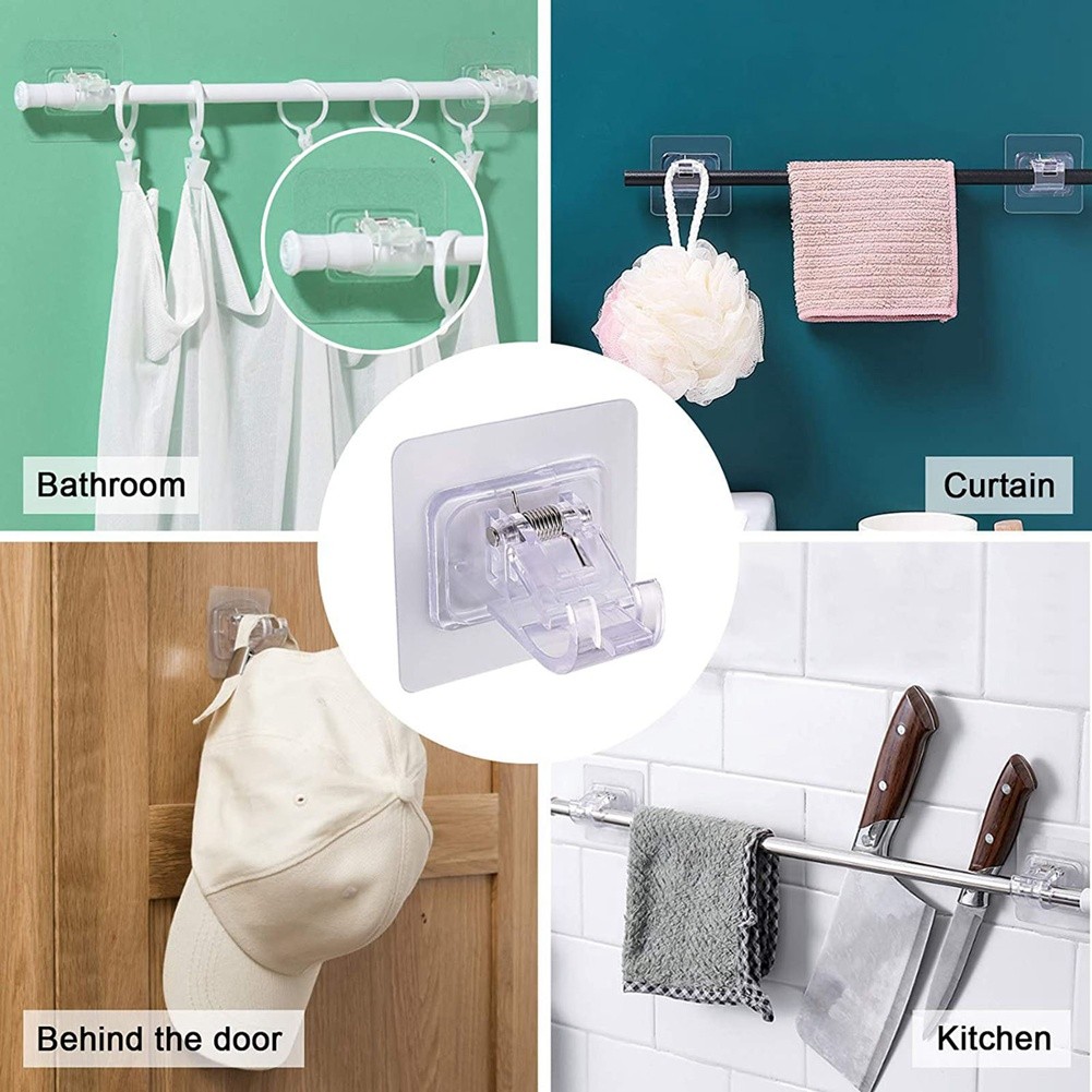8 PCS Nail Adjustable Hooks Storage Hooks Clamp Z3G88062