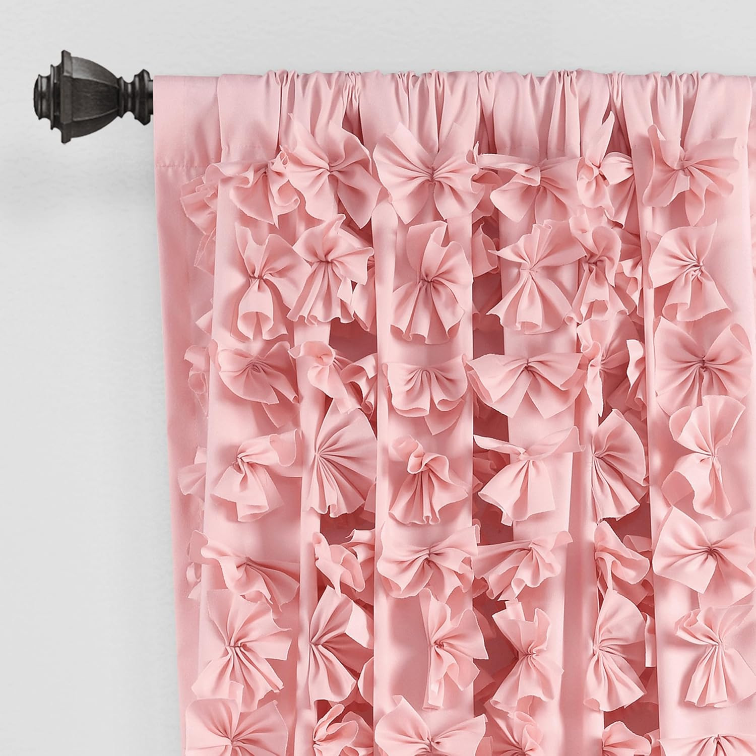 Riley Light Filtering Window Curtain Panel, Single 54″ W X 84″ L, Pink – Cute Pi