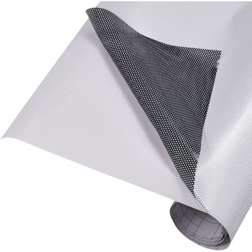 One Way Privacy Window Film Perforated Vinyl Self Adhesive Dotted Mesh Window