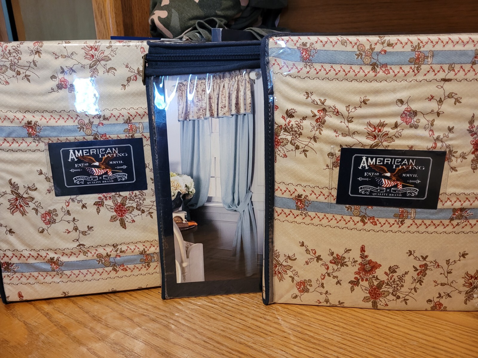 NIP SET OF 3 AMERICAN LIVING HILLSBOROUGH VALANCE NEW 80 X 17 EACH FLORAL FLOWER