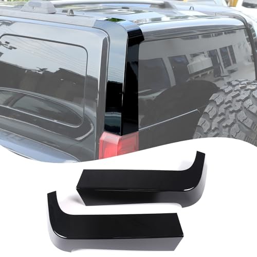 D Pillar Trim Cover Compatible with Hummer H3 2005-2009, ABS Rear Piano black
