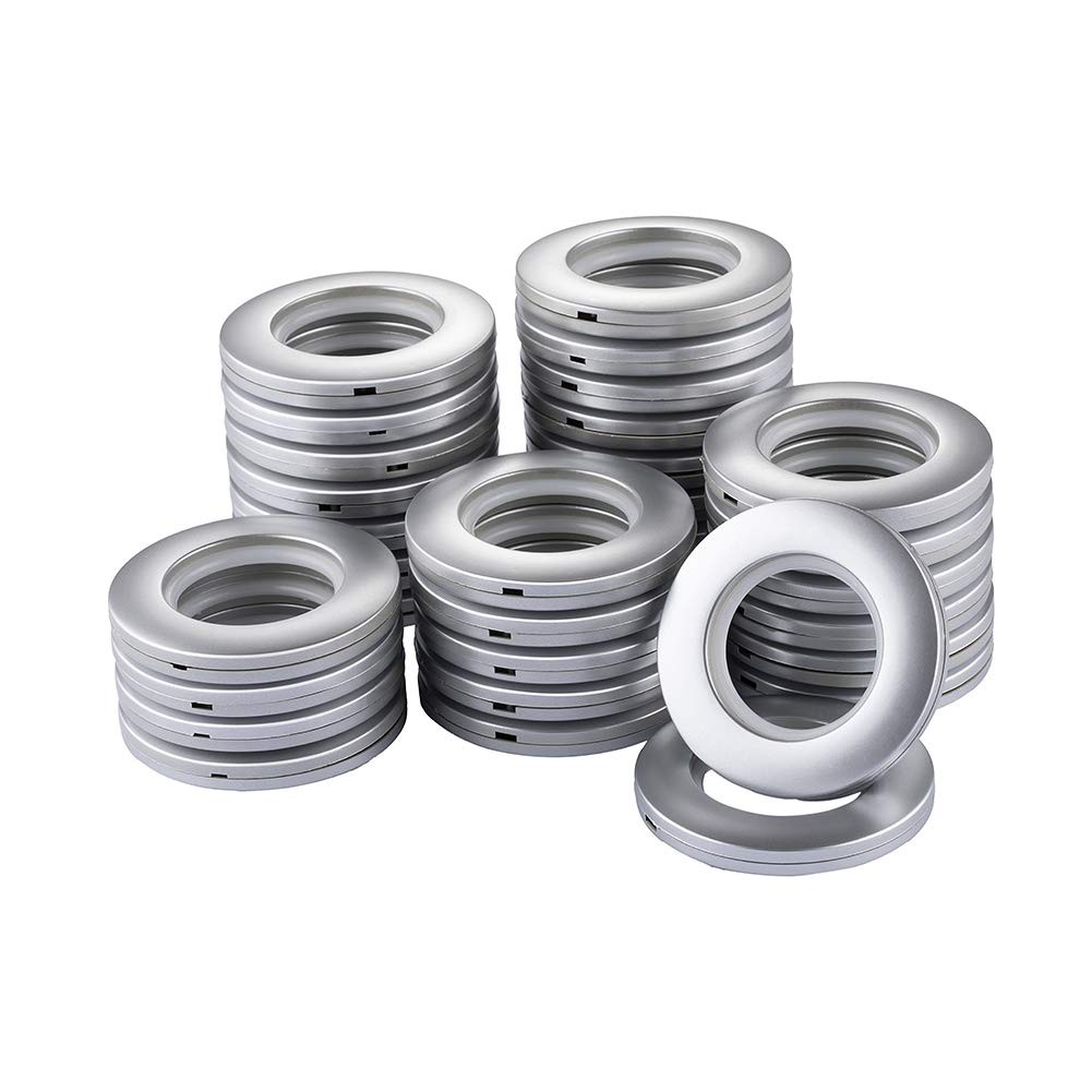 32 Pack Curtain Grommets,Inner Diameter 1-9/16″(40mm) Curtain Eyelet Rings Na…