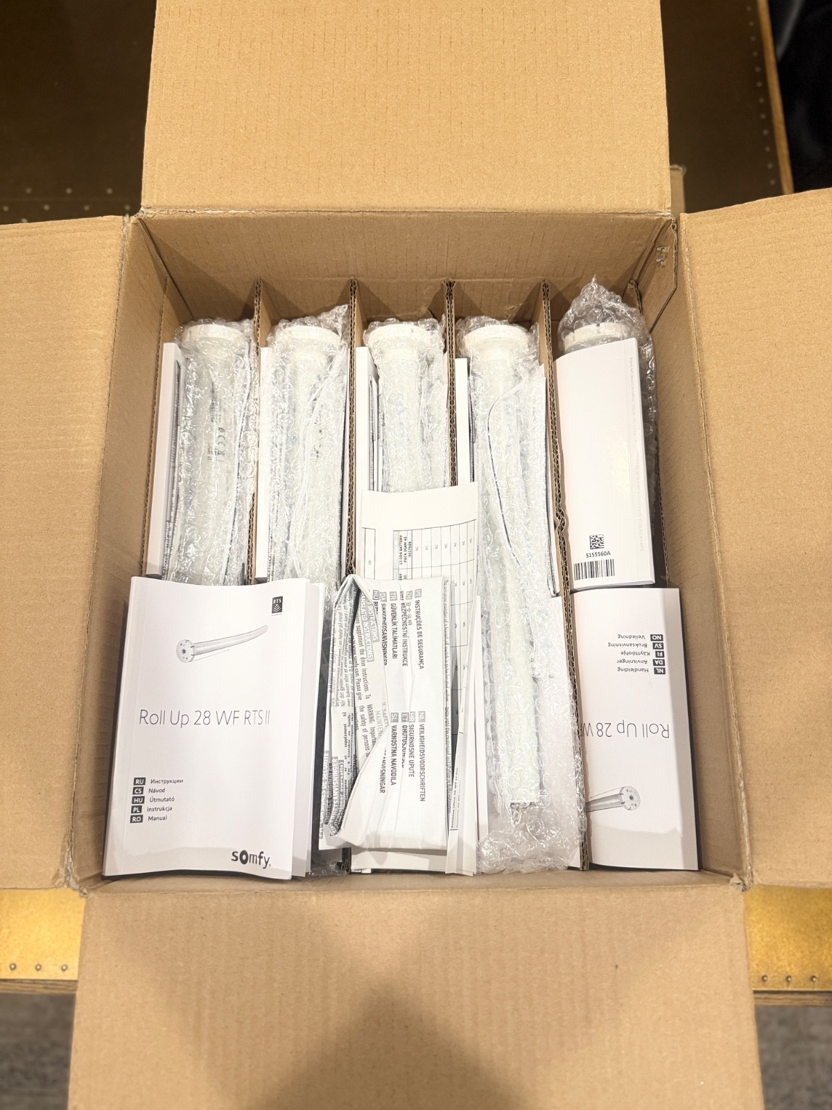 Somfy Roll Up 28 WF RTS II Shade Motor Ref. 1241162A (Price per Unit) NEW