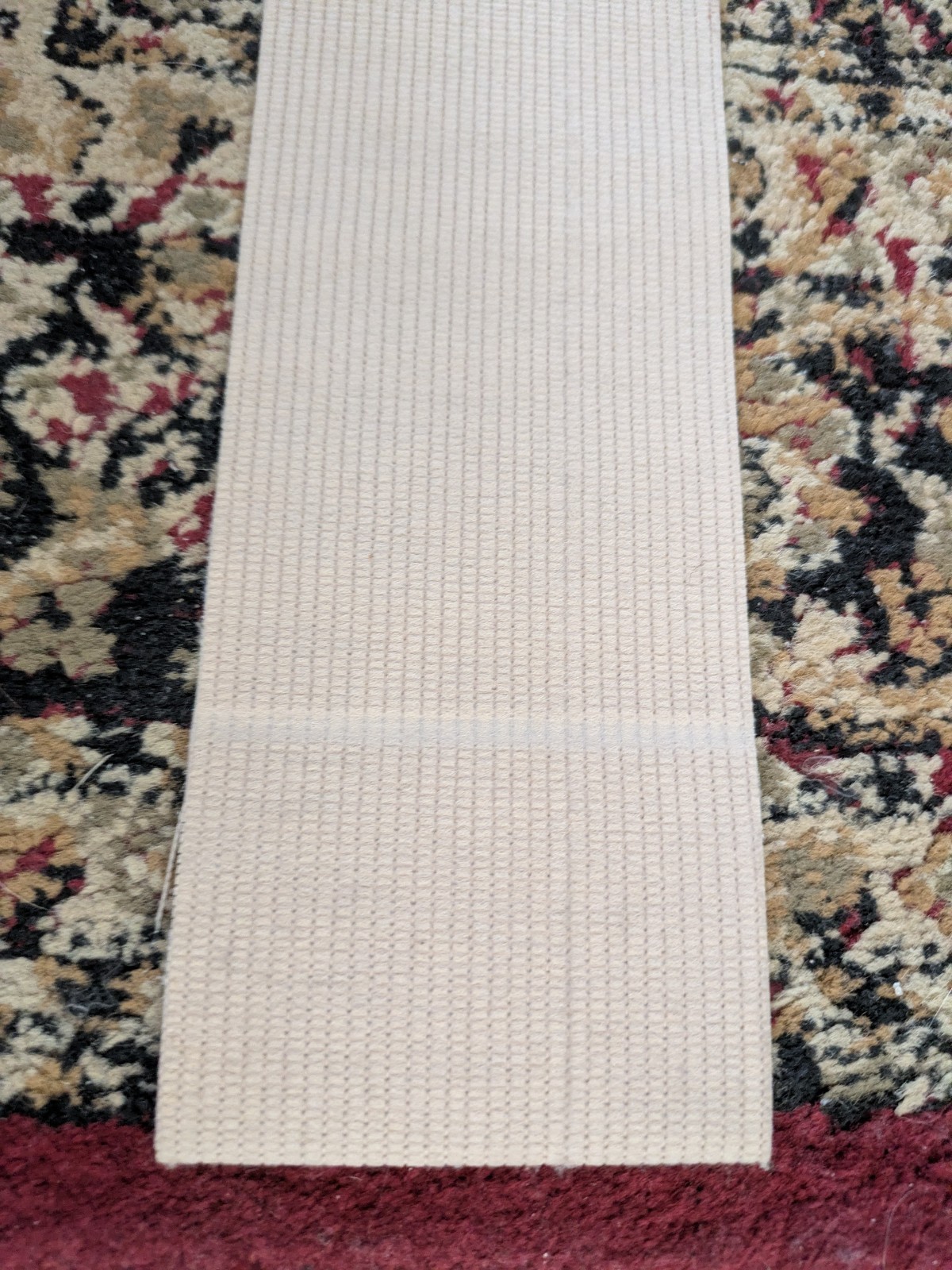 22 Fabric Vertical Blind Slats & Weights 46″Lx3.5″W Beige Light Filtering Slats