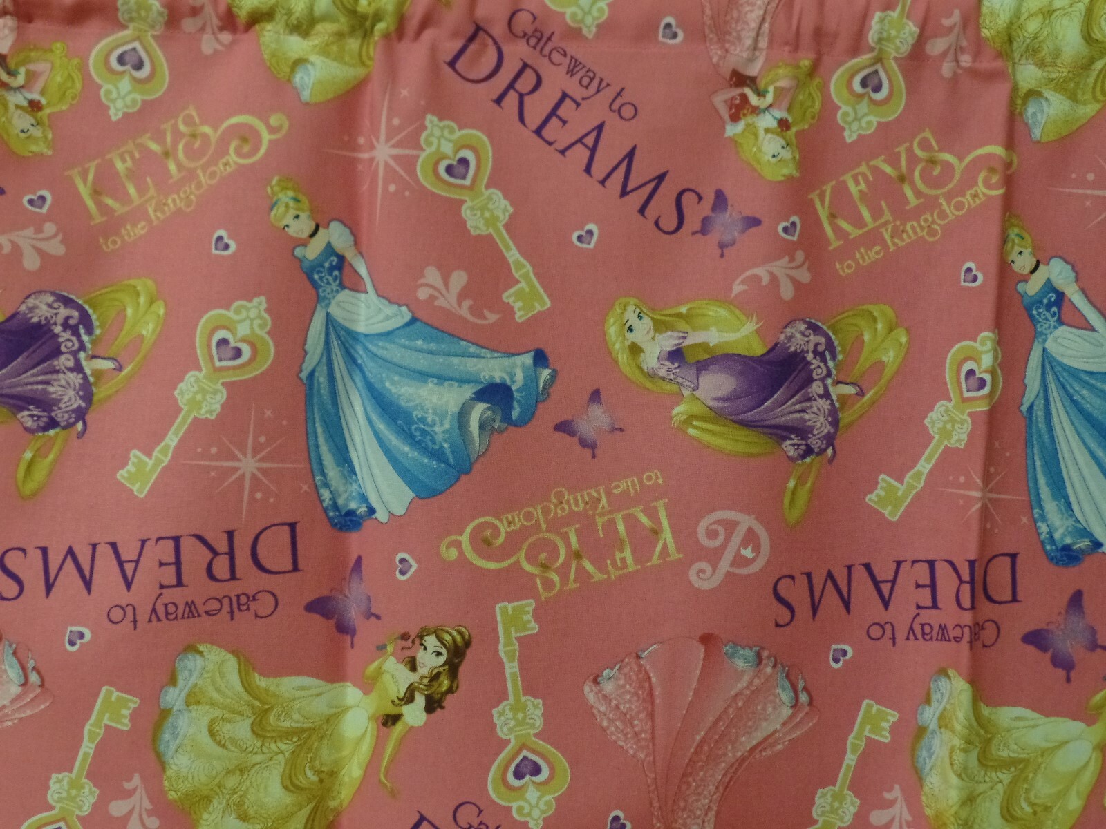 Gateway To Dreams Princesses, Pink, Handmade Girls Bedroom Window VALANCES, NEW