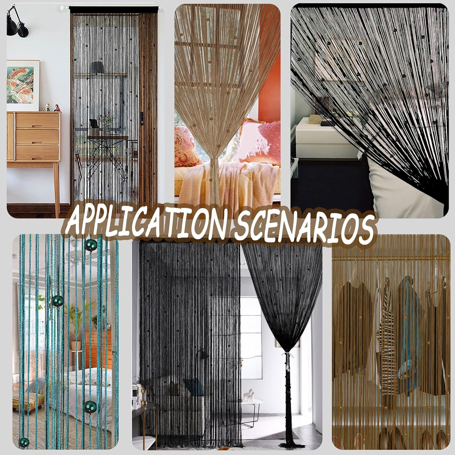 Beaded Curtain Beaded Curtains for Doorways Crystals Suitable for Interior Decor