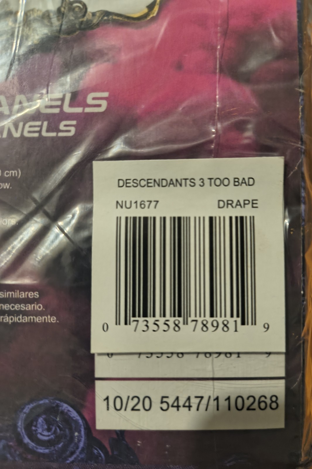 Disney Descendants 3 Too Bad Window Curtain Panels Drapes Set Of 2 Per Box