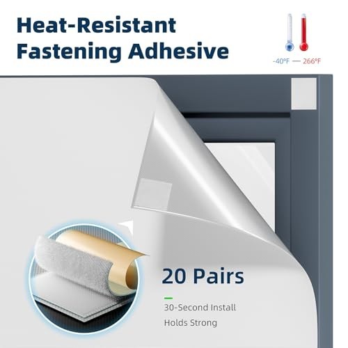 Portable Blackout Curtains 71×60 Inches Hook Loop Tape Adhesive Cuttable Window