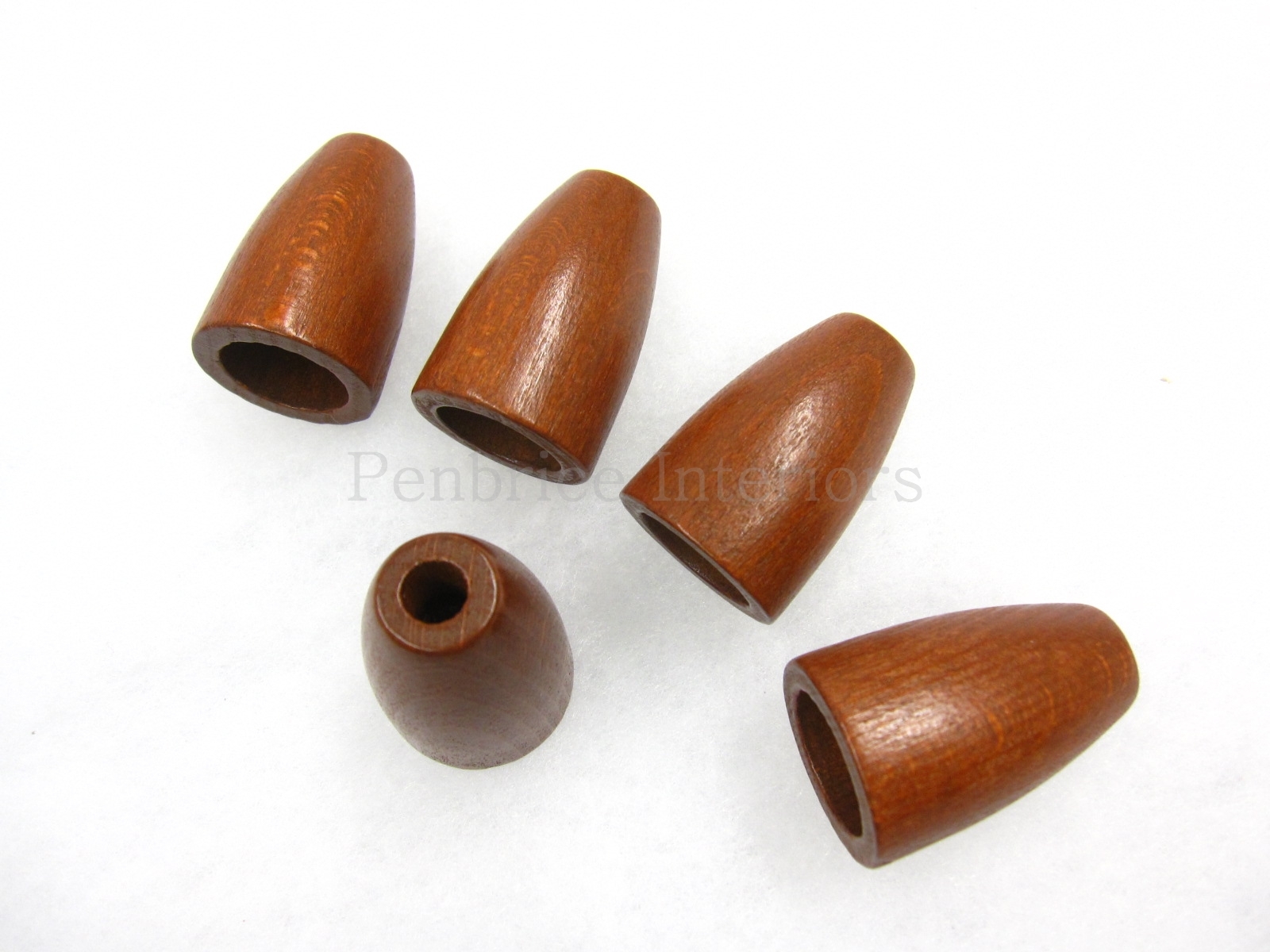 5 Blind cord pull – Hardwood 4.5 cm x 3 cm mahogany dark wood Roman blind part