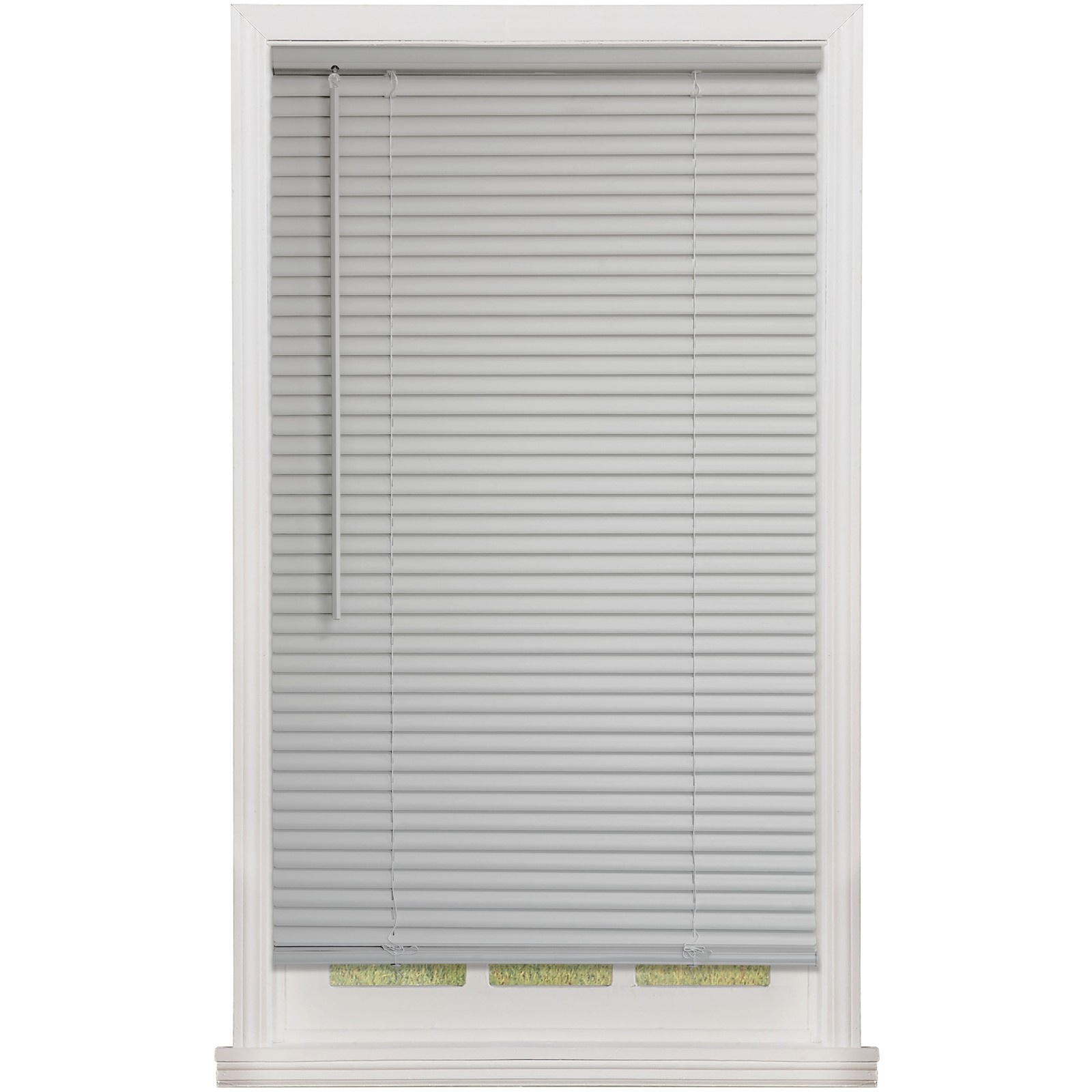 Mainstays 1″ Cordless Vinyl Room Darkening Horizontal Mini Blinds, 34″W x 48″L
