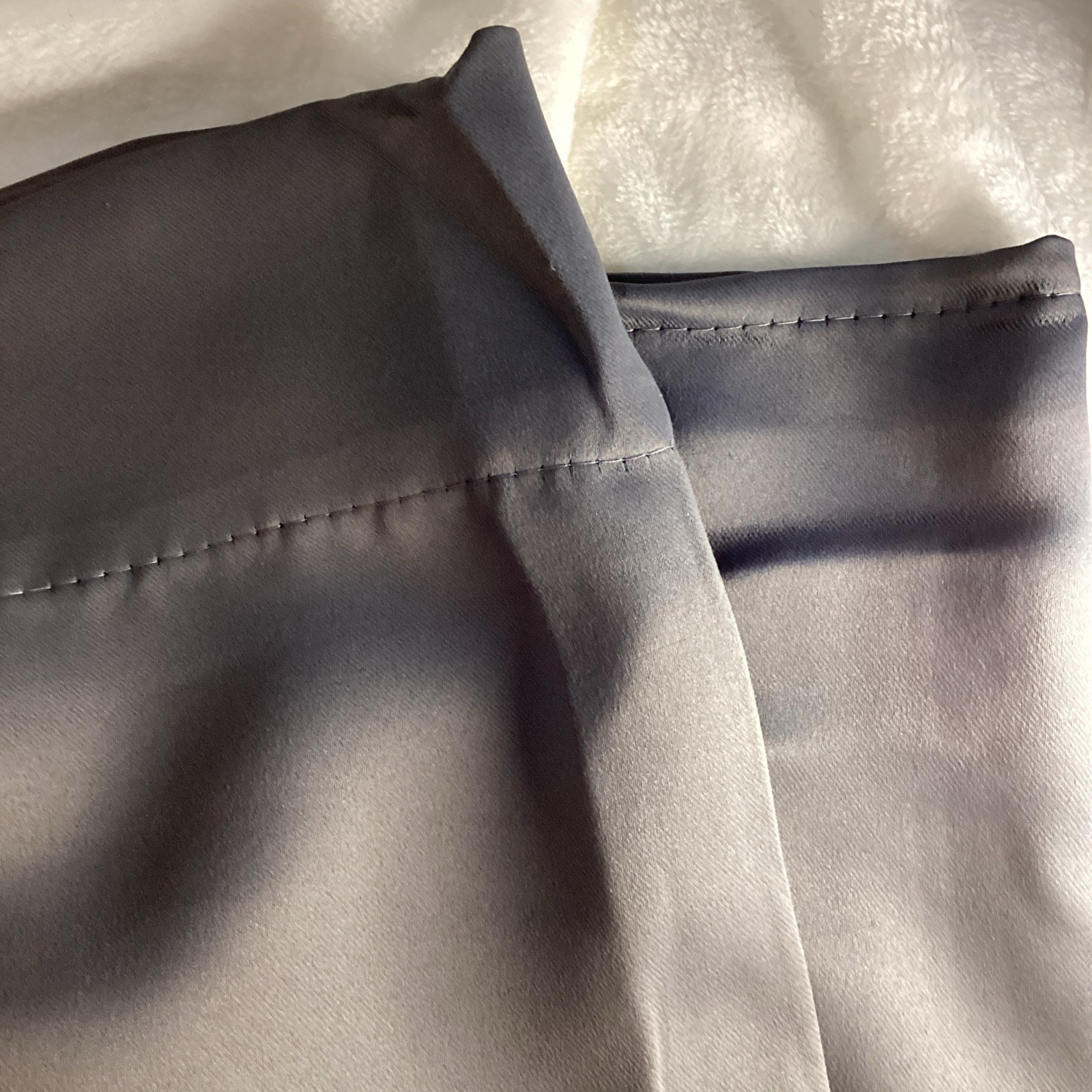 1 Short Panel Privacy Window Curtain 26″X45″ Dark Gray Soft Thick Quality Plain