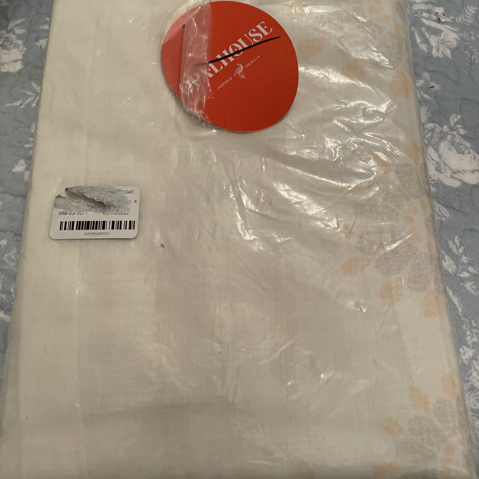 OPALHOUSE Sheer Curtain Amber Medallion 54” X 95” New