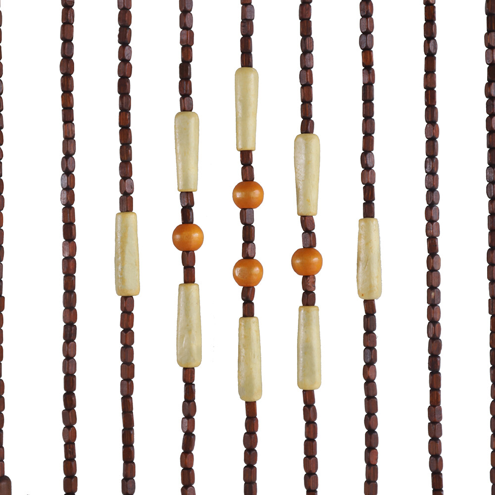 Bead Curtain, String Door Curtains Beaded Wooden Curtain 31 Line For Doorway