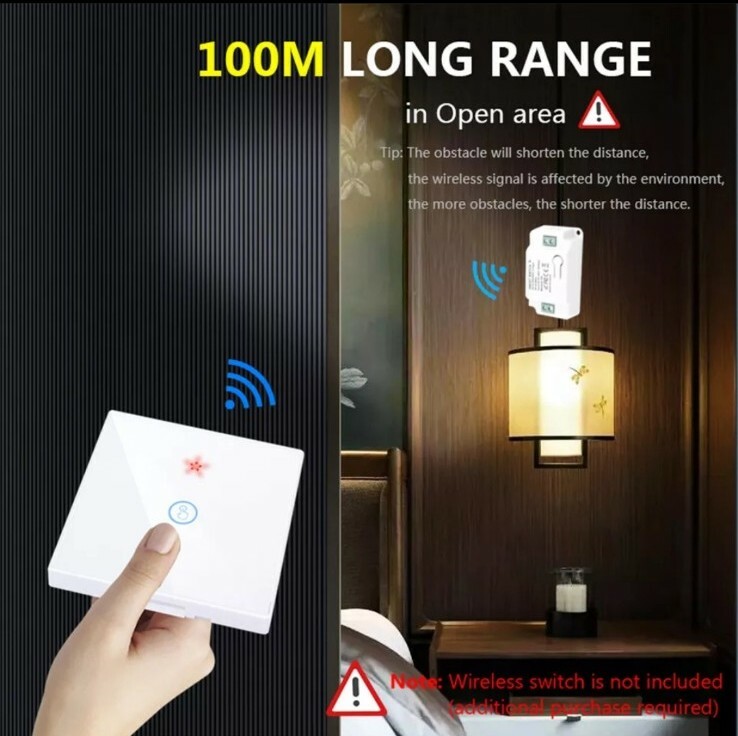 Smart Wifi Module RF 433Mhz Wireless Relay Google Home Alexa 2 in 1