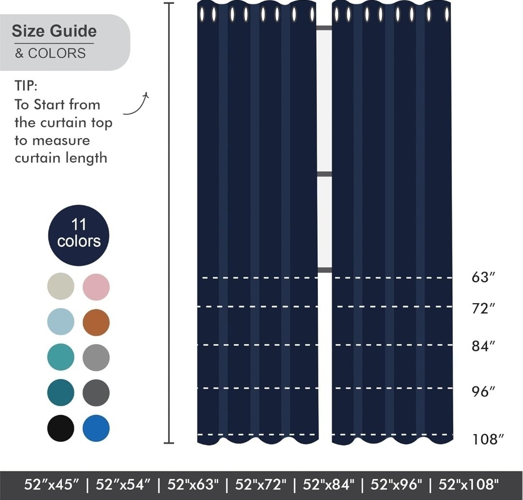 Navy Blackout Curtains for Kids Bedroom 84 Inch Length,Printed Design Room…